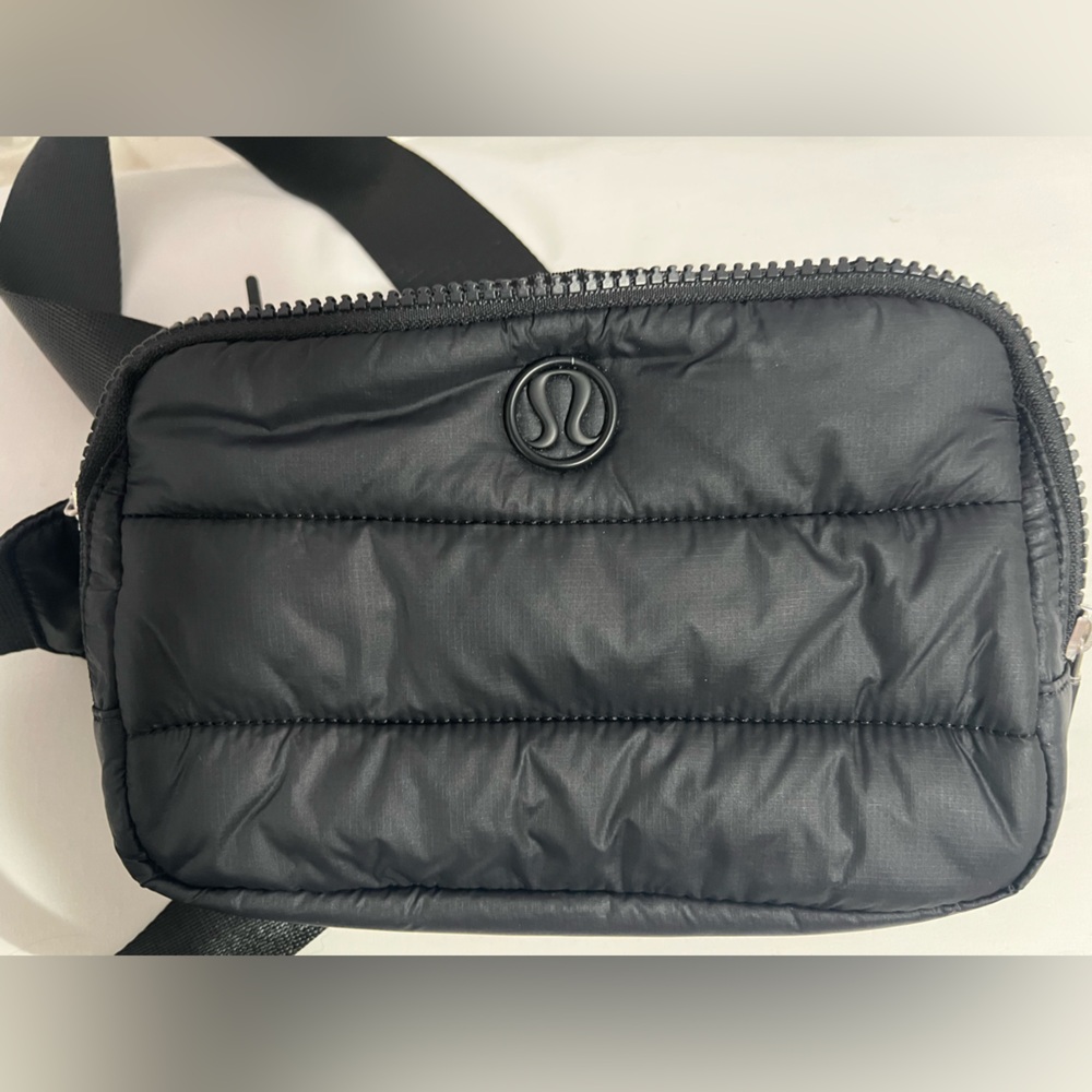 Black Lululemon Quilted Belt Bag